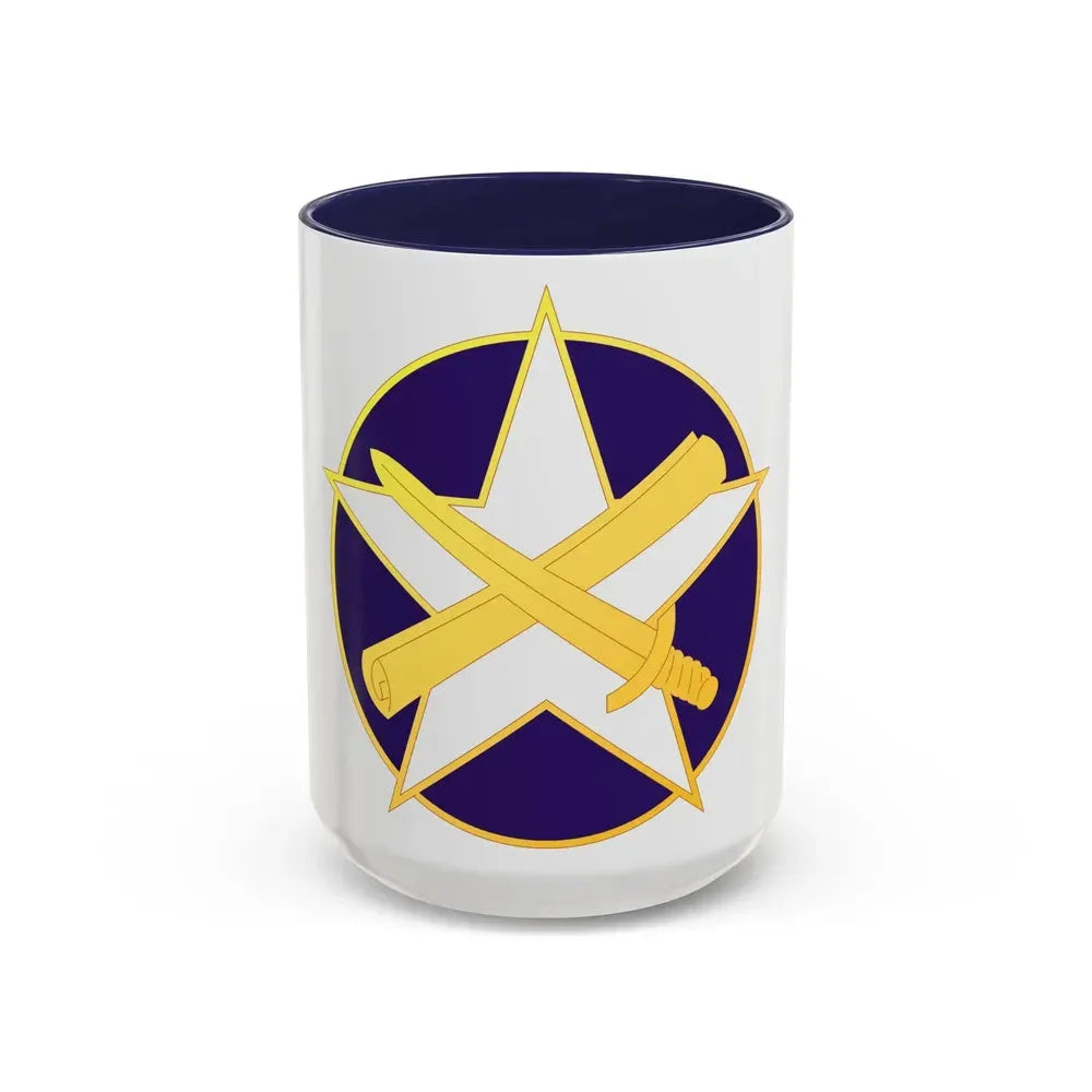 85 Civil Affairs Brigade (U.S. Army) Accent Coffee Mug 15oz Navy - Go Mug Yourself