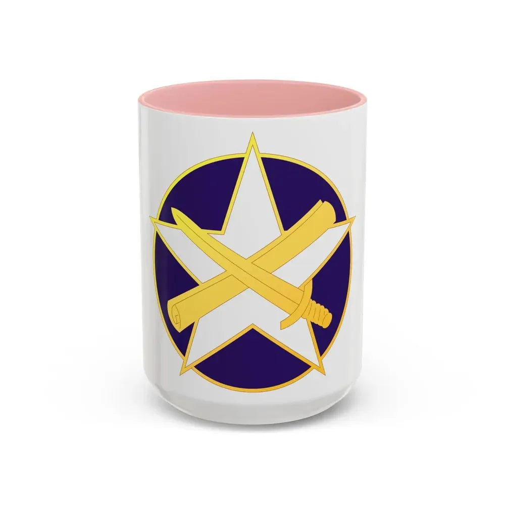 85 Civil Affairs Brigade (U.S. Army) Accent Coffee Mug 15oz Pink - Go Mug Yourself