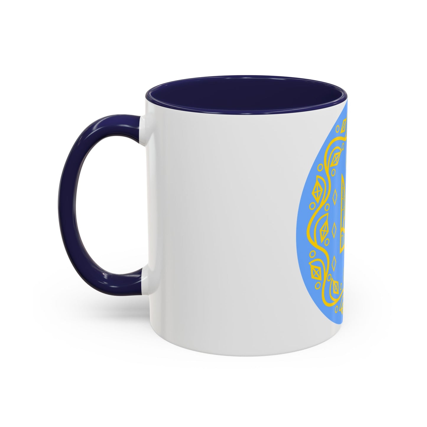 Coat of arms of Ukrainian People's Republic 2 - Accent Coffee Mug