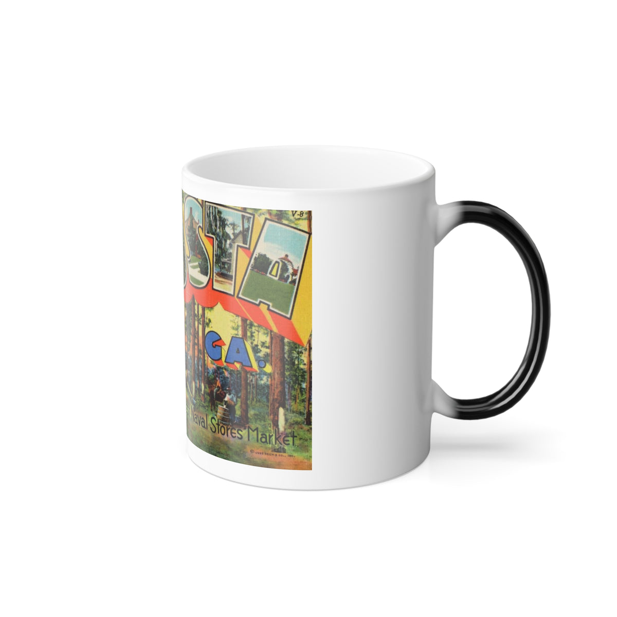 Greetings from Valdosta Ga (Greeting Postcards) Color Changing Mug 11oz