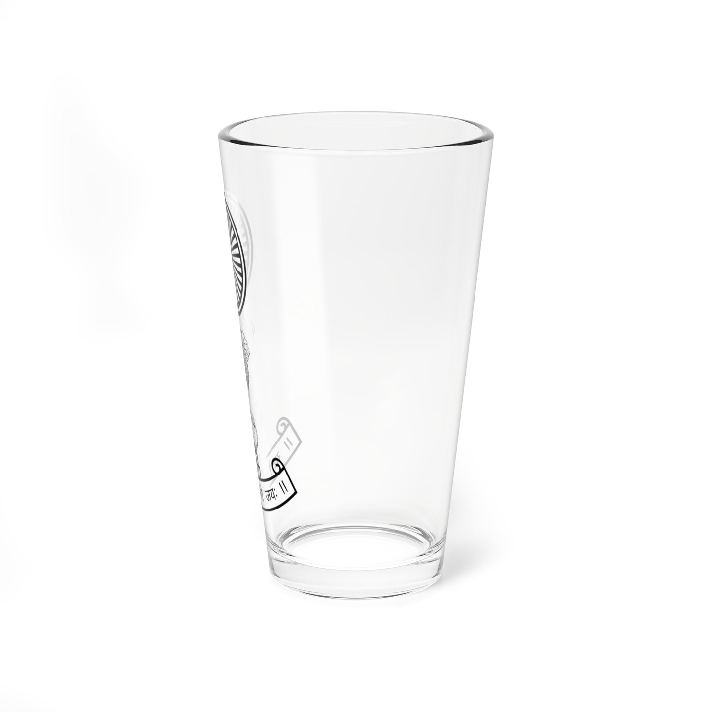 Emblem of the Supreme Court of India (India) (Coat of Arms) Pint Glass 16oz