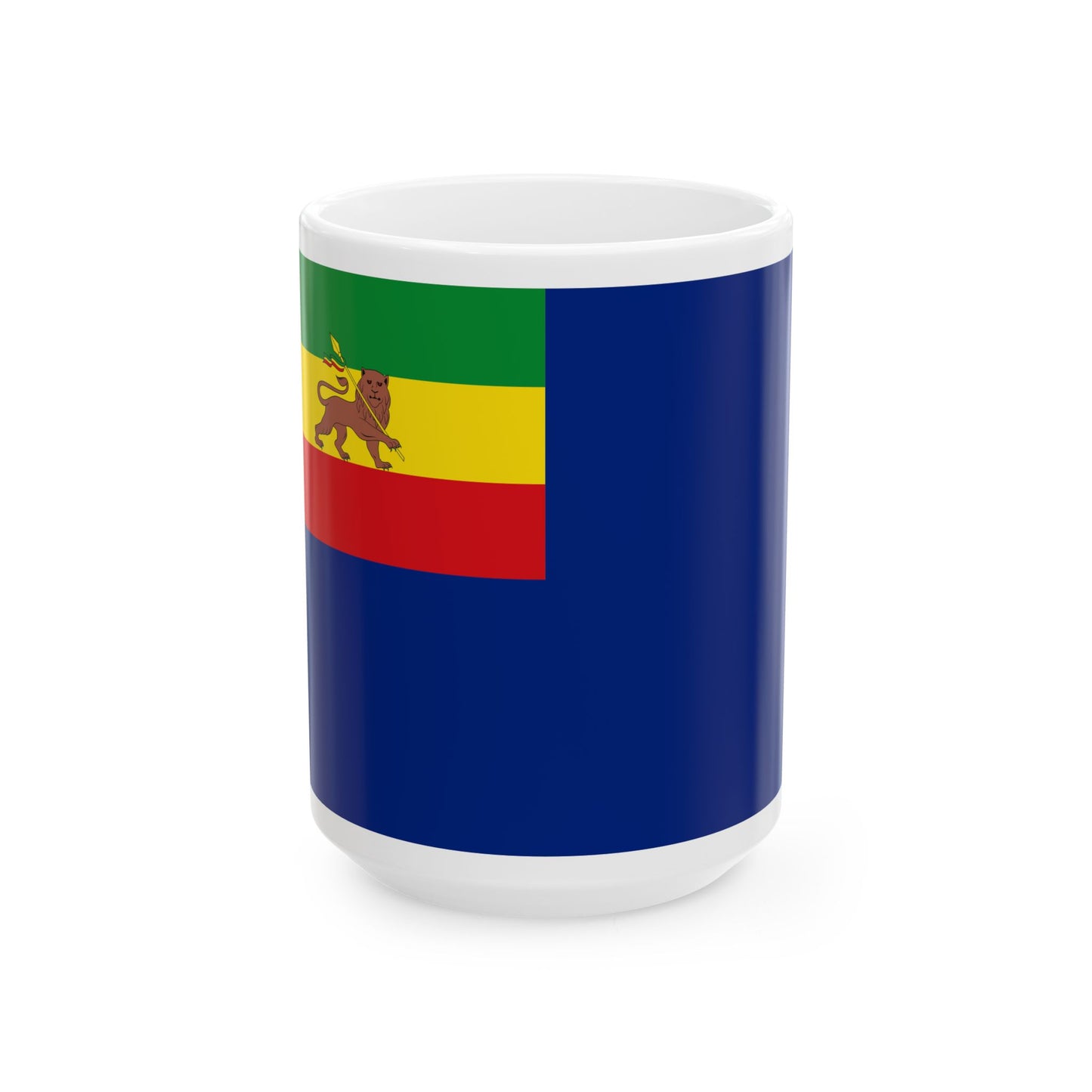 War Ensign of Ethiopia 1974-1975 (Ethiopia) White Coffee Mug