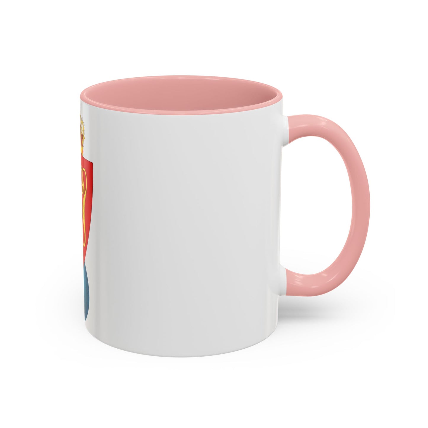 Coat of arms of the Geographical Survey of Norway - Accent Coffee Mug
