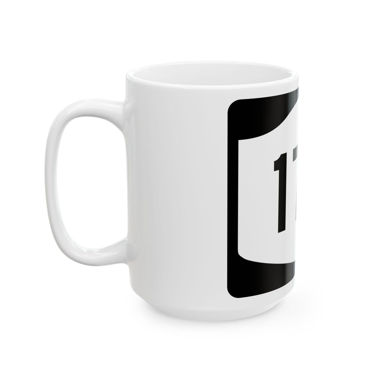 NY-17D (New York) (Road Sign) White Coffee Mug