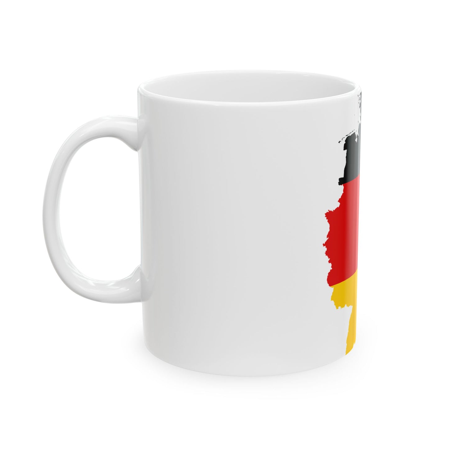 Flag-map of West Germany 1949-1990 (Germany) White Coffee Mug