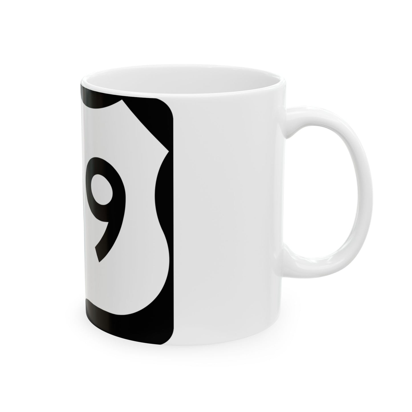 US 109 NY (New York) (Road Sign) White Coffee Mug