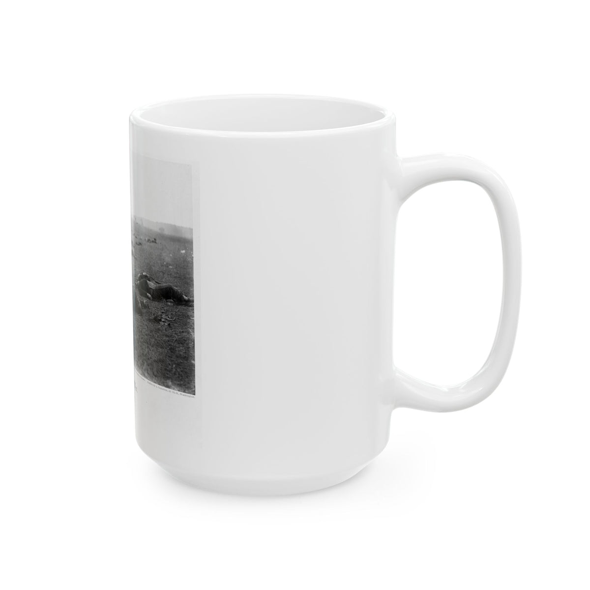 Incidents Of The War. A Harvest Of Death, Gettysburg, July, 1863 (U.S. Civil War) White Coffee Mug