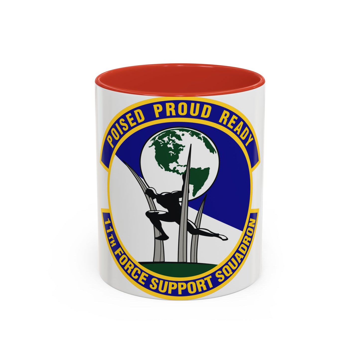 11 Force Support Squadron USAF (U.S. Air Force) Accent Coffee Mug