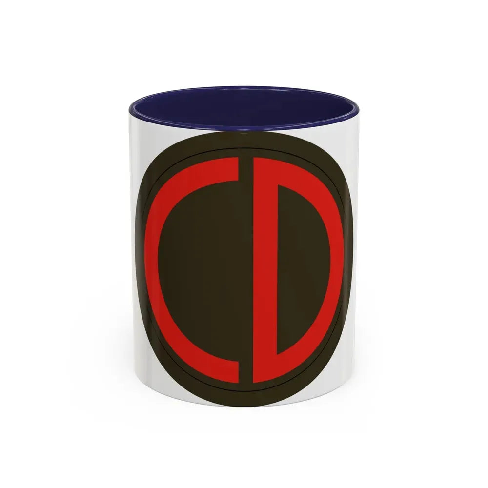 85th Division SSI (U.S. Army) Accent Coffee Mug 11oz Navy - Go Mug Yourself