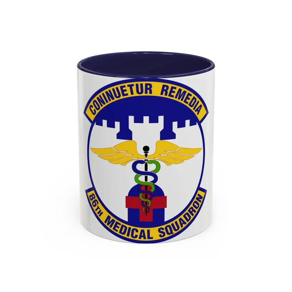 86 Medical Squadron USAFE (U.S. Air Force) Accent Coffee Mug 11oz Navy - Go Mug Yourself