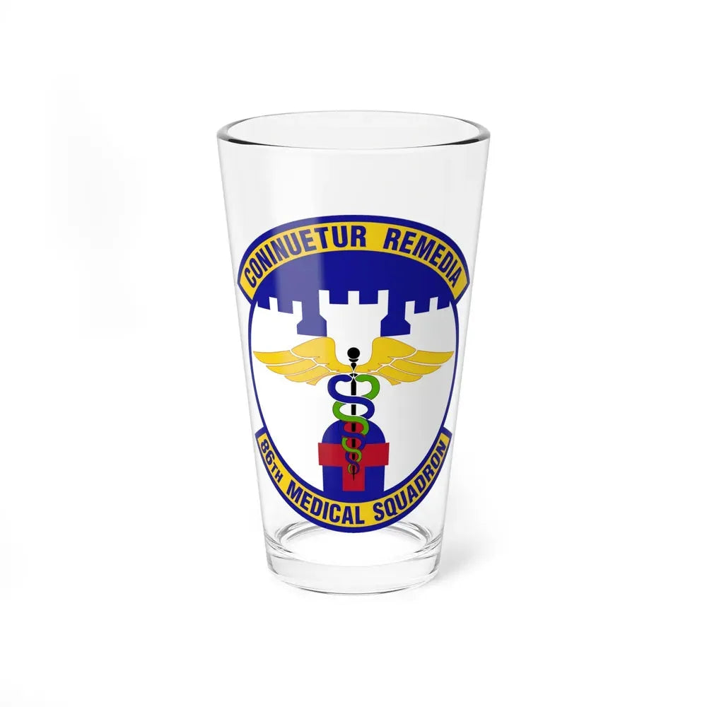 86 Medical Squadron USAFE (U.S. Air Force) Pint Glass 16oz 16oz - Go Mug Yourself