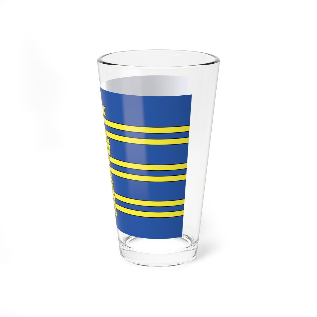 Drapeau fr departement Territoire de Belfort (France) Pint Glass 16oz