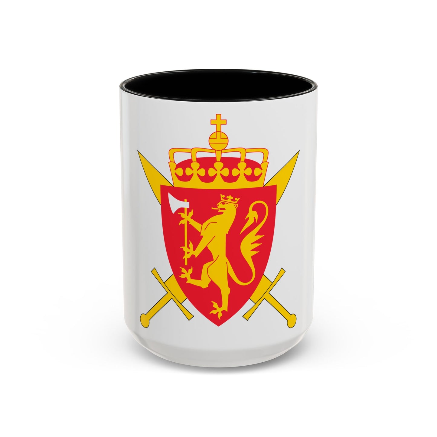 Coat of arms of the Norwegian Armed Forces - Accent Coffee Mug