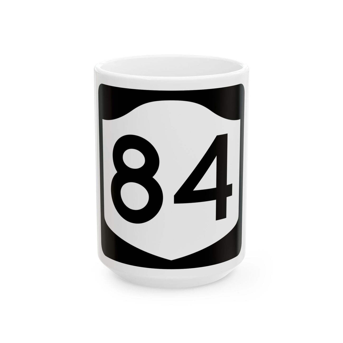 NY-84 (New York) (Road Sign) White Coffee Mug