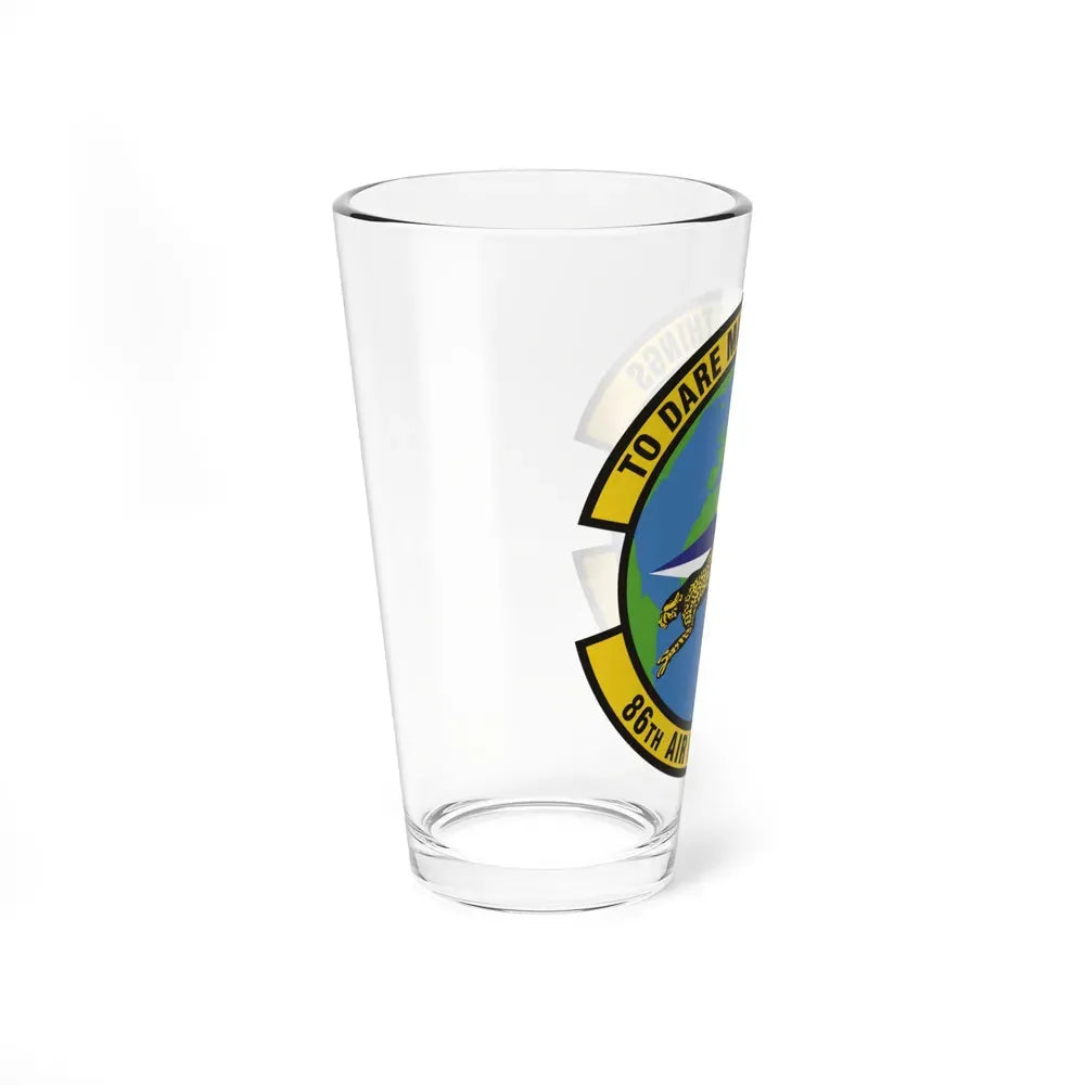 86th Air Mobility Squadron (U.S. Air Force) Pint Glass 16oz - Go Mug Yourself