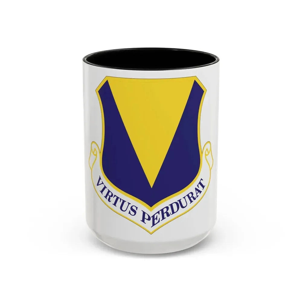 86th Airlift Wing (U.S. Air Force) Accent Coffee Mug 15oz Black - Go Mug Yourself