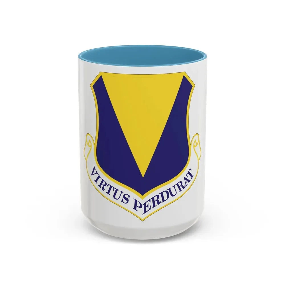 86th Airlift Wing (U.S. Air Force) Accent Coffee Mug 15oz Light Blue - Go Mug Yourself