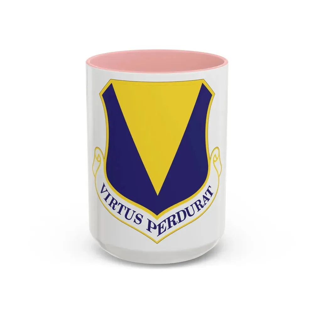86th Airlift Wing (U.S. Air Force) Accent Coffee Mug 15oz Pink - Go Mug Yourself