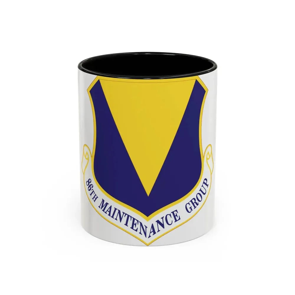 86th Maintenance Group (U.S. Air Force) Accent Coffee Mug 11oz Black - Go Mug Yourself
