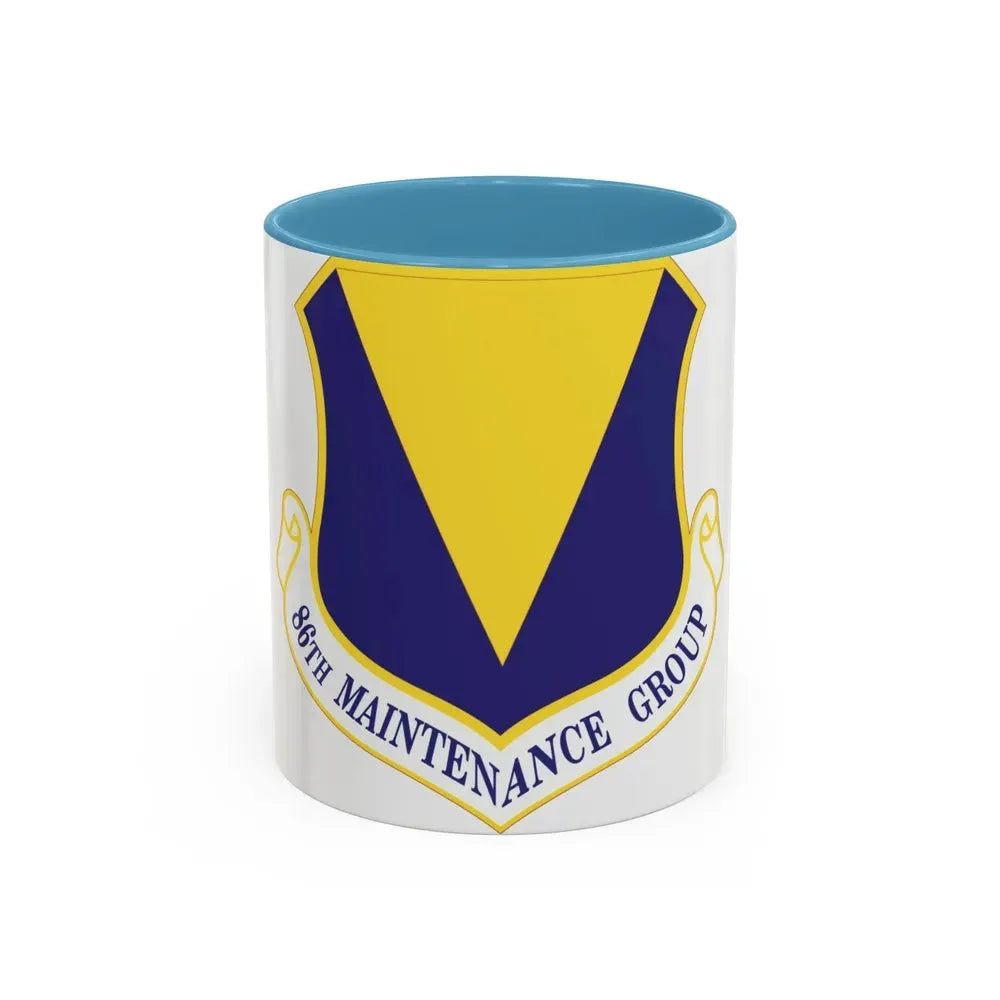 86th Maintenance Group (U.S. Air Force) Accent Coffee Mug 11oz Light Blue - Go Mug Yourself