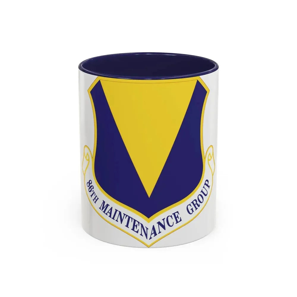 86th Maintenance Group (U.S. Air Force) Accent Coffee Mug 11oz Navy - Go Mug Yourself