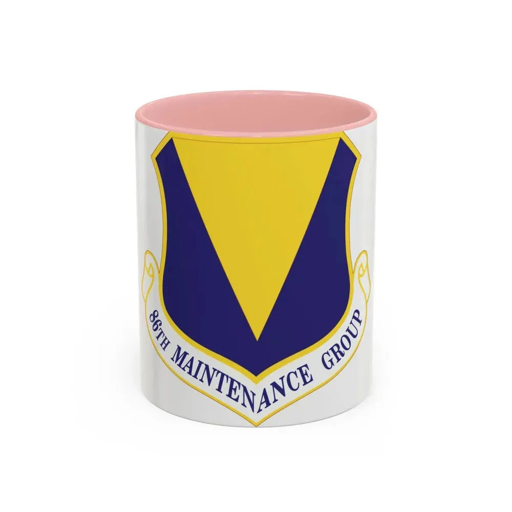 86th Maintenance Group (U.S. Air Force) Accent Coffee Mug 11oz Pink - Go Mug Yourself