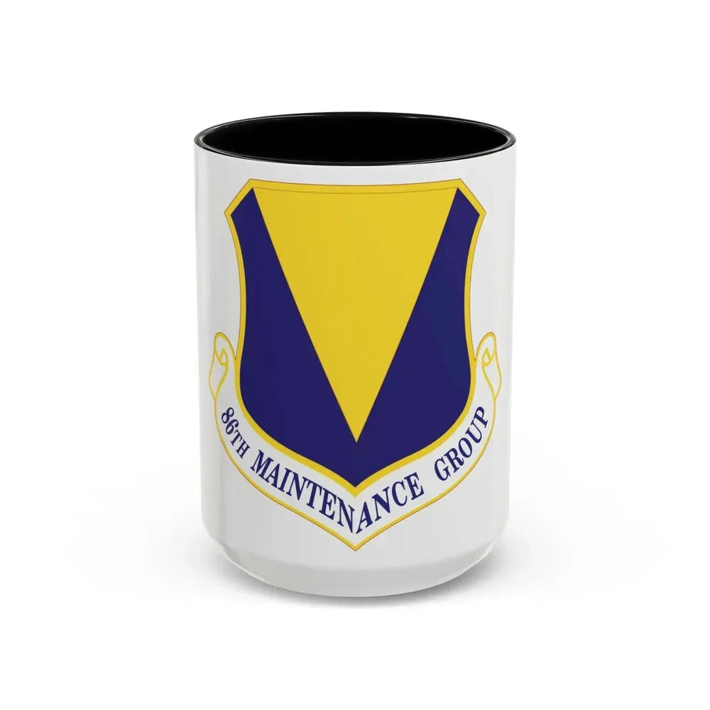 86th Maintenance Group (U.S. Air Force) Accent Coffee Mug 15oz Black - Go Mug Yourself