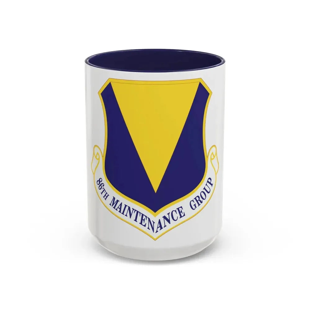86th Maintenance Group (U.S. Air Force) Accent Coffee Mug 15oz Navy - Go Mug Yourself