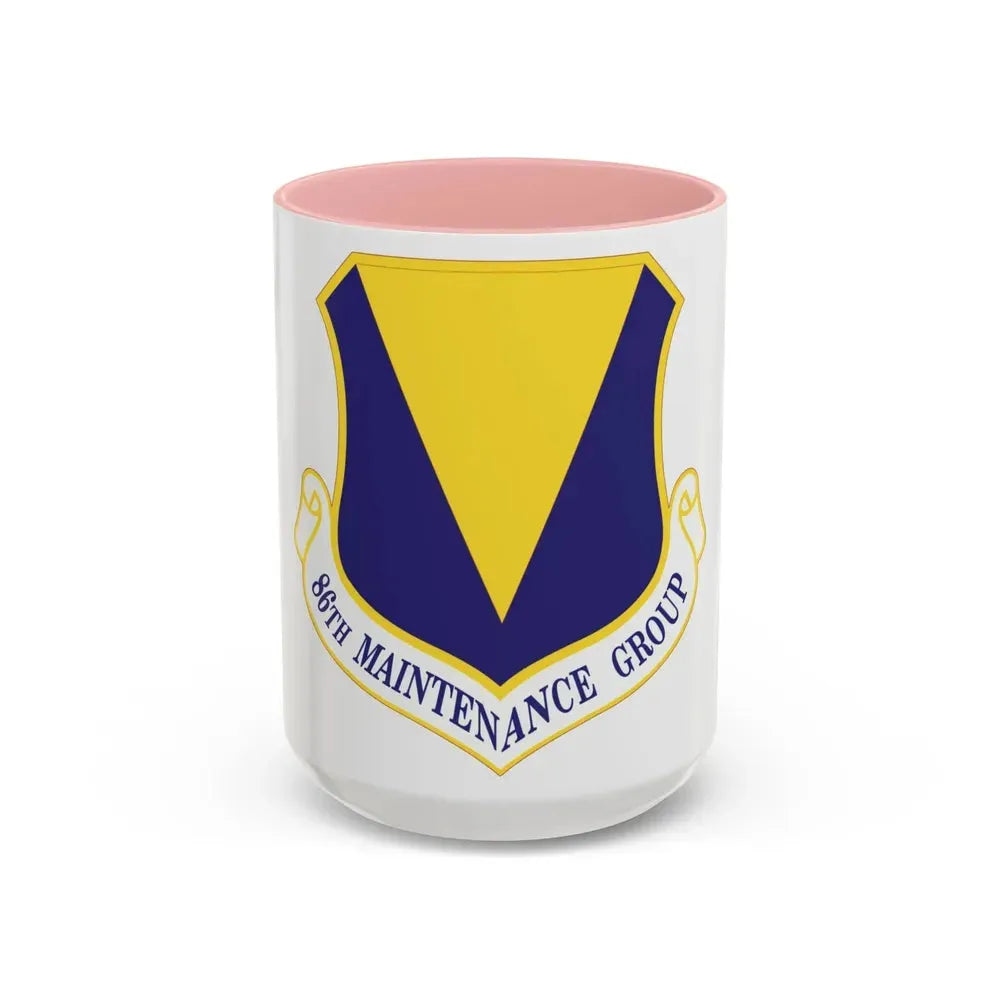 86th Maintenance Group (U.S. Air Force) Accent Coffee Mug 15oz Pink - Go Mug Yourself
