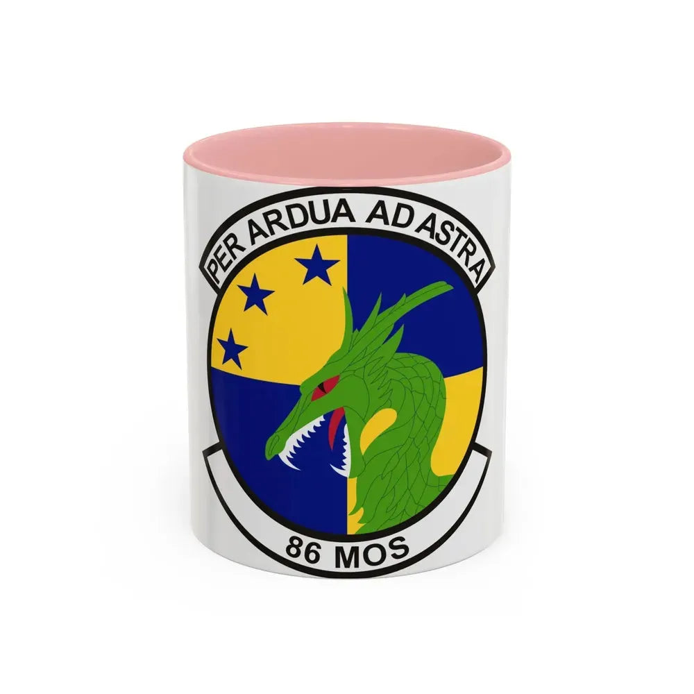 86th Maintenance Operations Squadron (U.S. Air Force) Accent Coffee Mug 11oz Pink - Go Mug Yourself