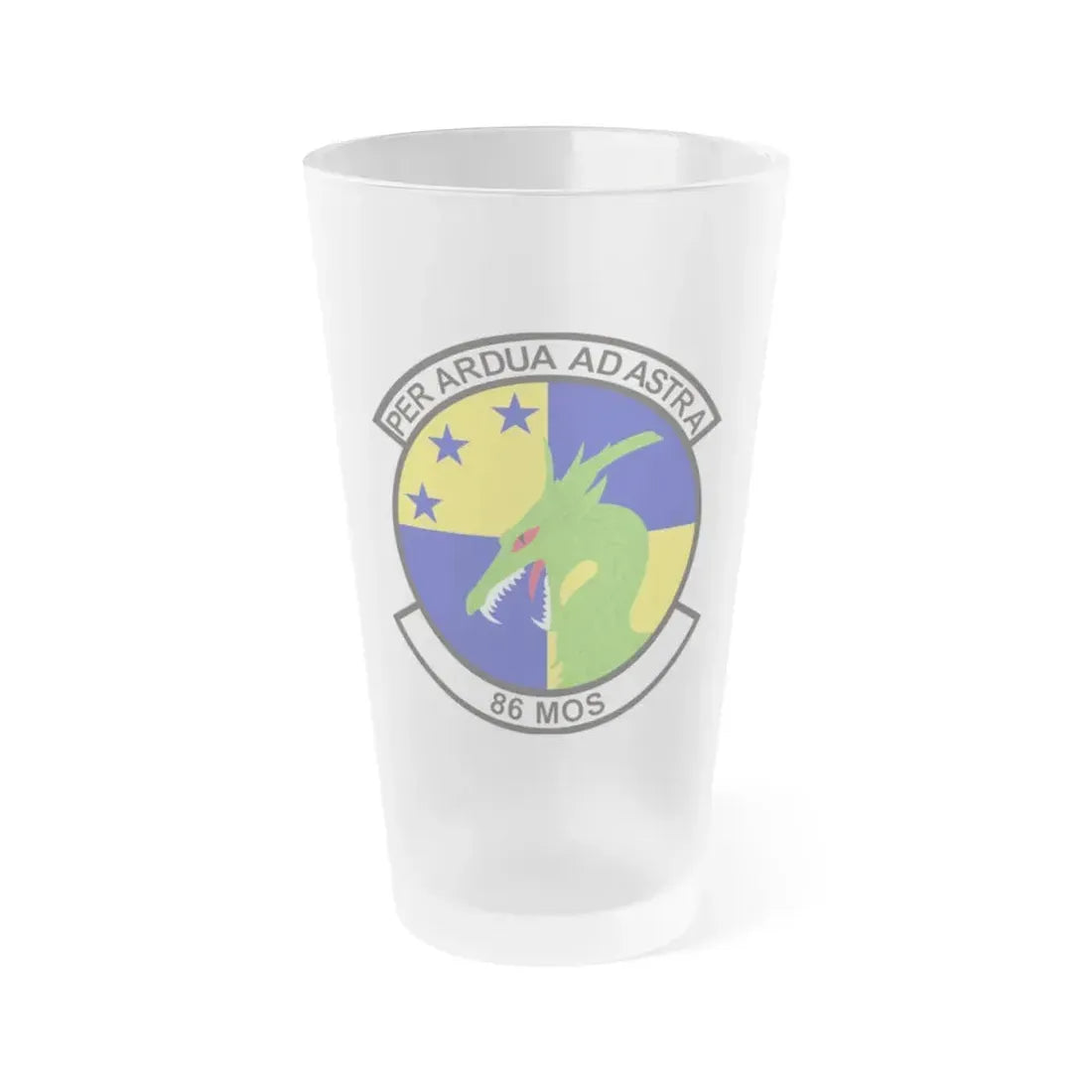 86th Maintenance Operations Squadron (U.S. Air Force) Frosted Pint Glass 16oz 16oz Frosted - Go Mug Yourself