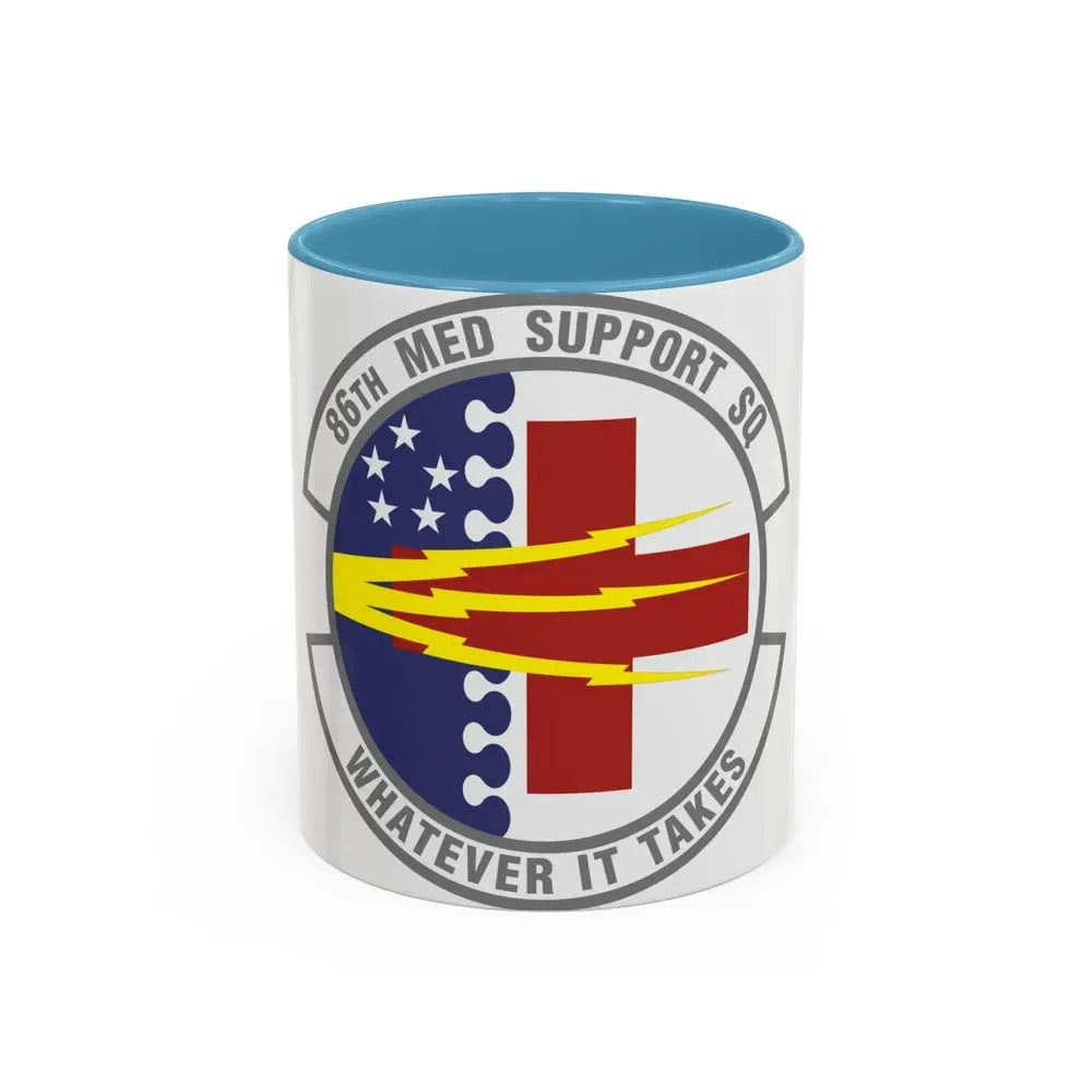 86th Medical Support Squadron (U.S. Air Force) Accent Coffee Mug 11oz Light Blue - Go Mug Yourself