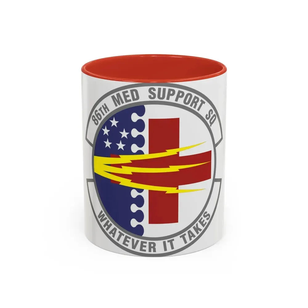 86th Medical Support Squadron (U.S. Air Force) Accent Coffee Mug 11oz Red - Go Mug Yourself