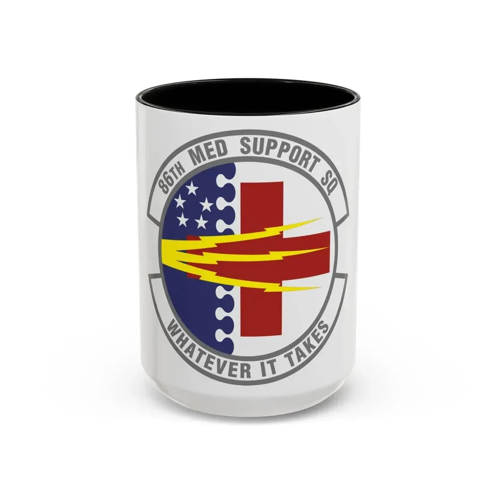 86th Medical Support Squadron (U.S. Air Force) Accent Coffee Mug 15oz Black - Go Mug Yourself