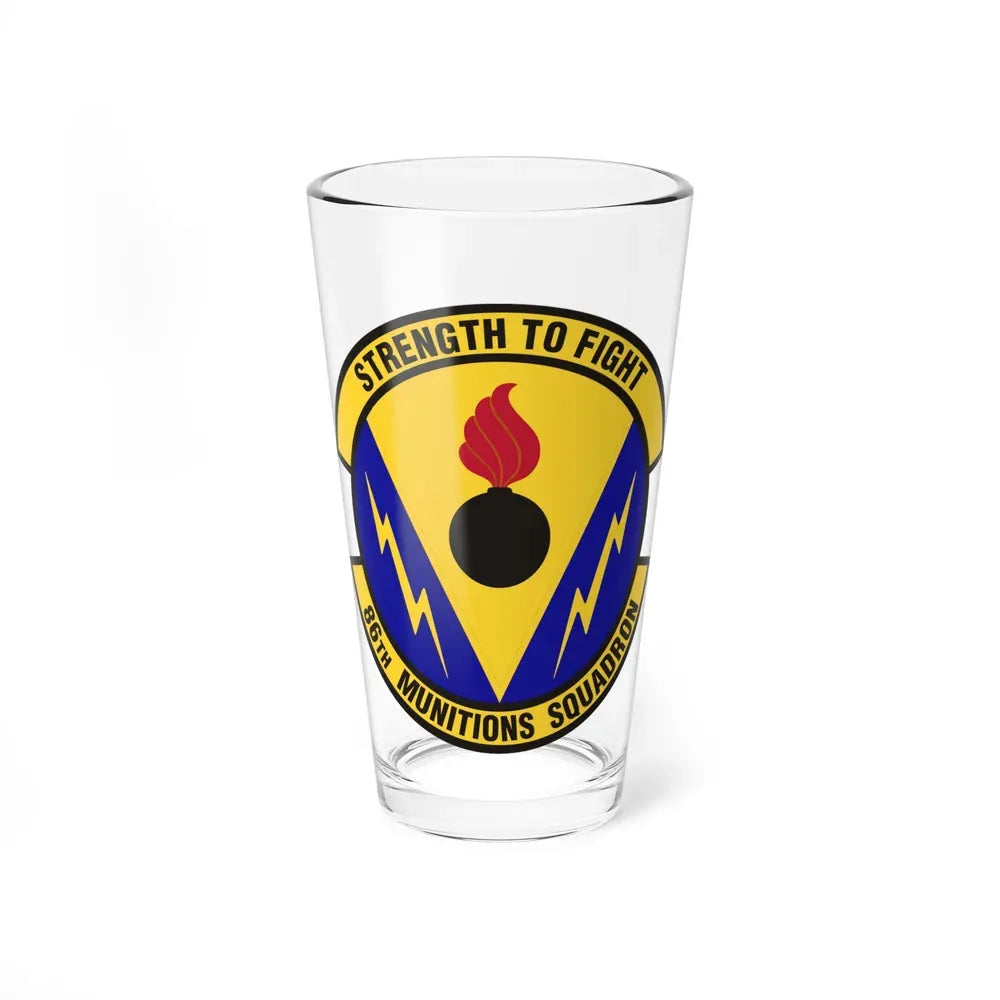 86th Munitions Squadron (U.S. Air Force) Pint Glass 16oz 16oz - Go Mug Yourself