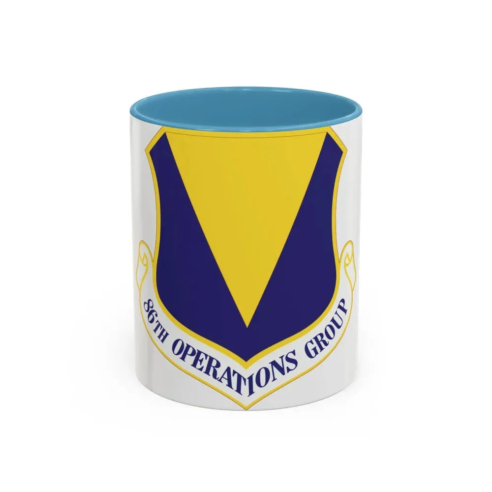 86th Operations Group (U.S. Air Force) Accent Coffee Mug 11oz Light Blue - Go Mug Yourself