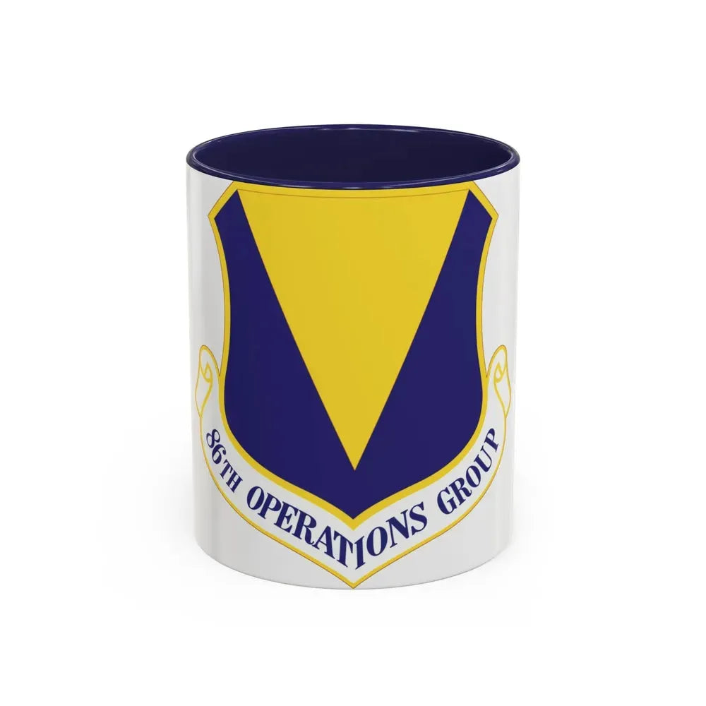 86th Operations Group (U.S. Air Force) Accent Coffee Mug 11oz Navy - Go Mug Yourself
