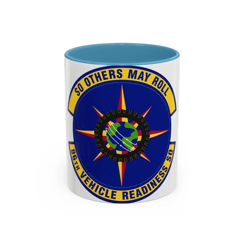 86th Vehicle Readiness Squadron (U.S. Air Force) Accent Coffee Mug 11oz Light Blue - Go Mug Yourself