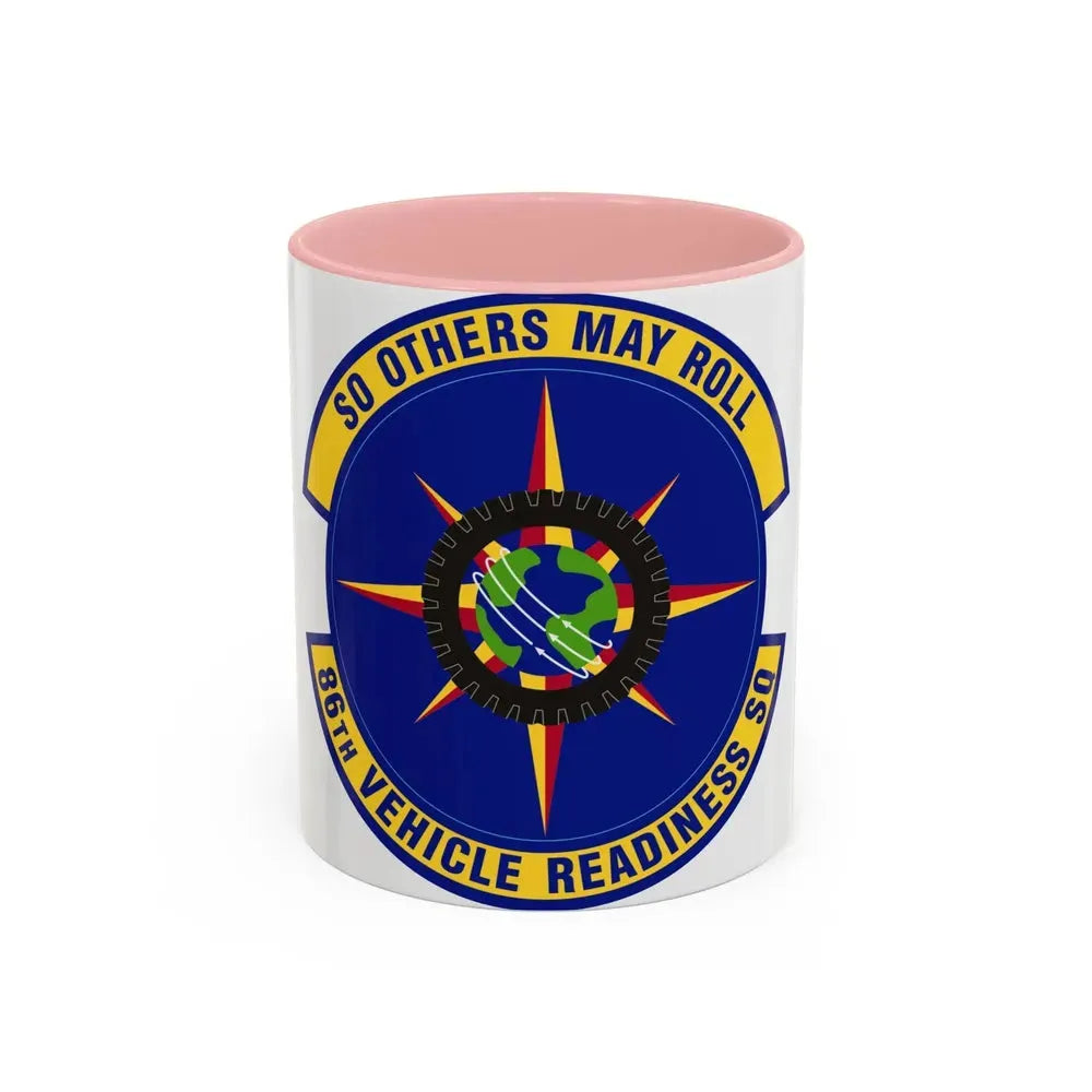 86th Vehicle Readiness Squadron (U.S. Air Force) Accent Coffee Mug 11oz Pink - Go Mug Yourself