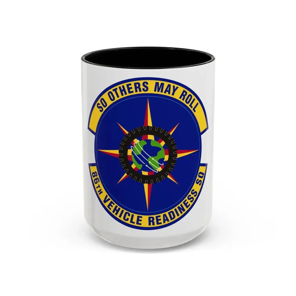 86th Vehicle Readiness Squadron (U.S. Air Force) Accent Coffee Mug 15oz Black - Go Mug Yourself