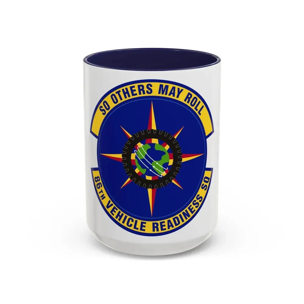86th Vehicle Readiness Squadron (U.S. Air Force) Accent Coffee Mug 15oz Navy - Go Mug Yourself