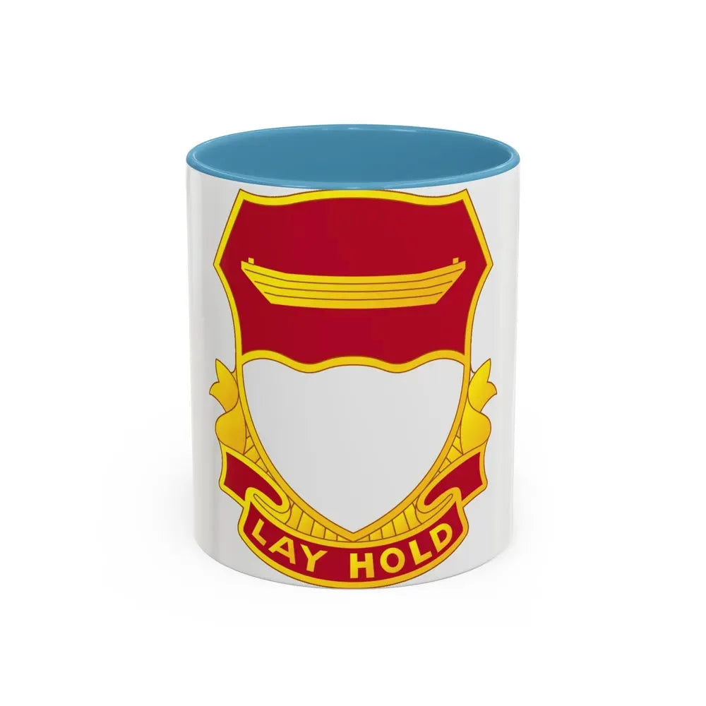 87 Engineer Battalion (U.S. Army) Accent Coffee Mug 11oz Light Blue - Go Mug Yourself