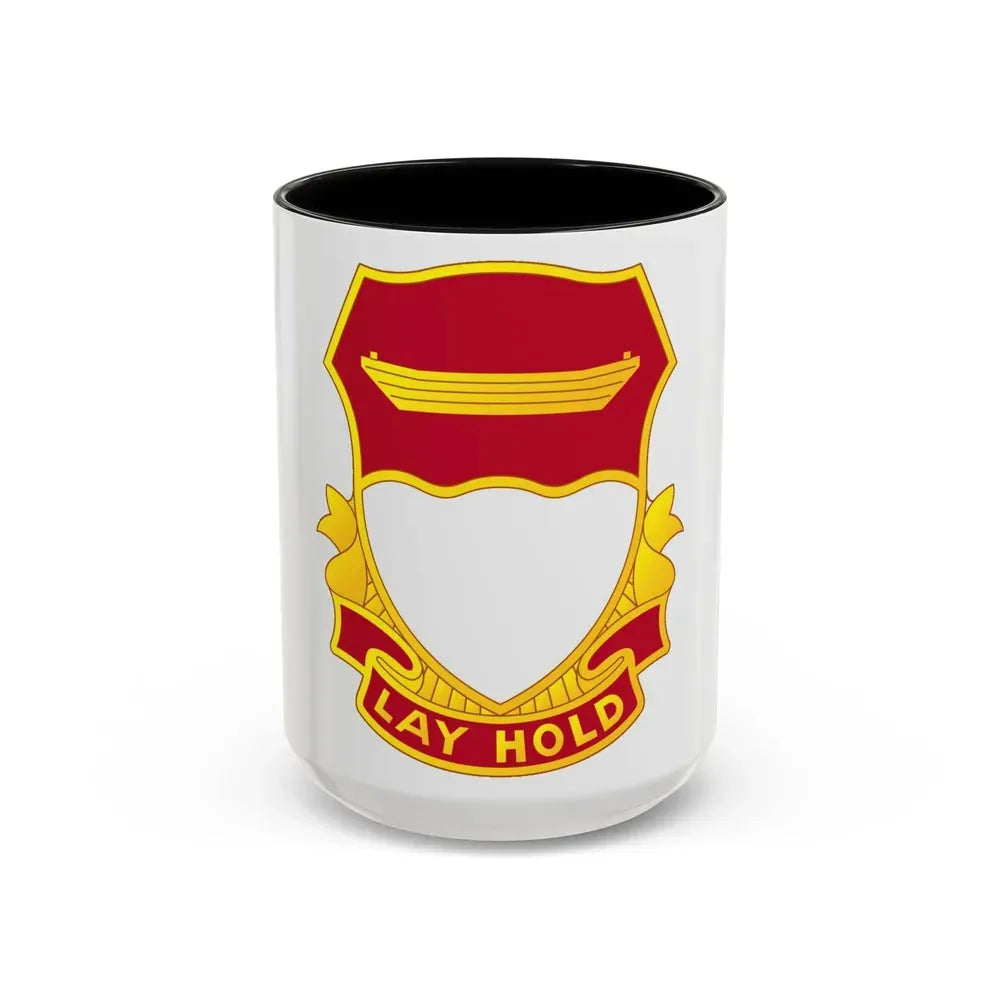 87 Engineer Battalion (U.S. Army) Accent Coffee Mug 15oz Black - Go Mug Yourself