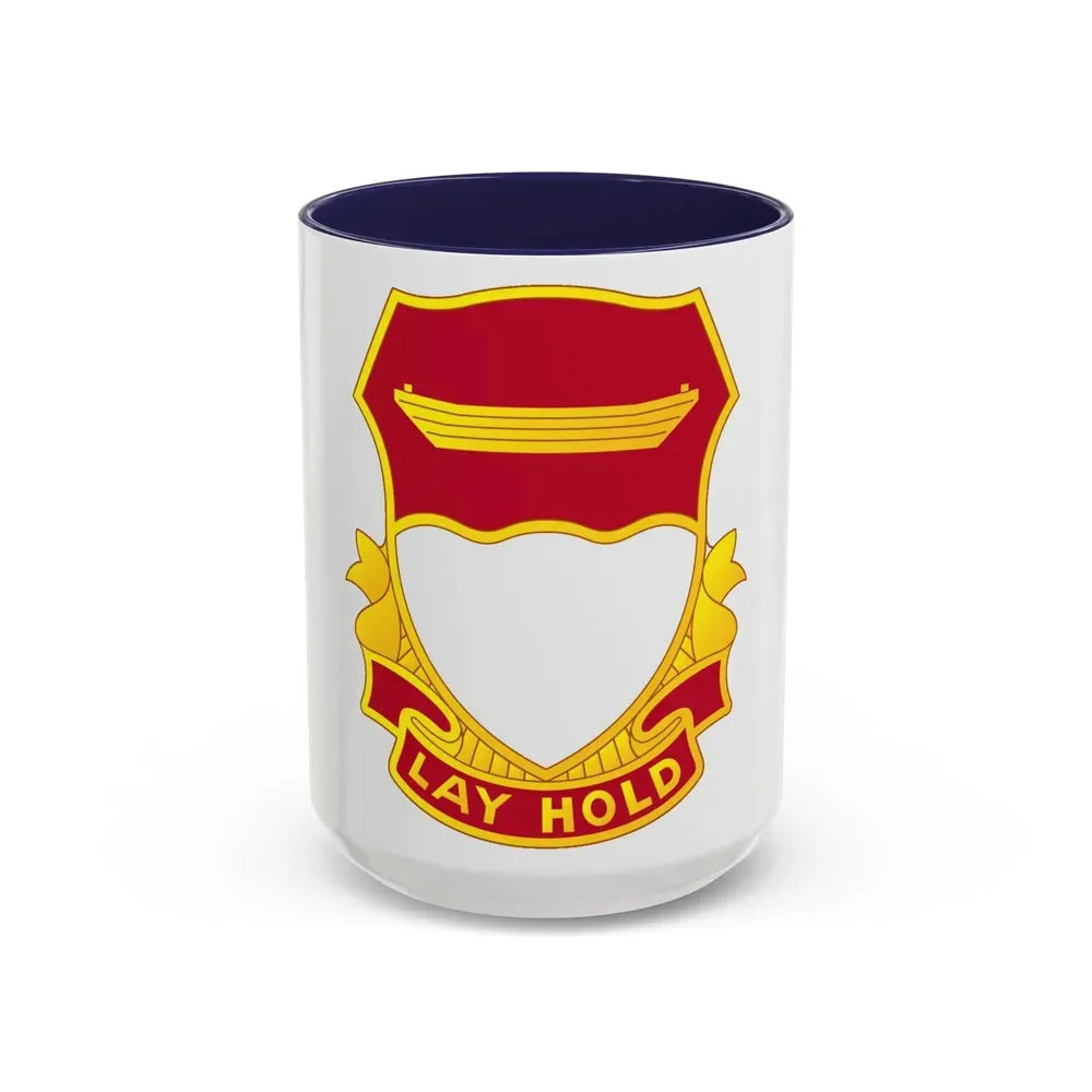 87 Engineer Battalion (U.S. Army) Accent Coffee Mug 15oz Navy - Go Mug Yourself