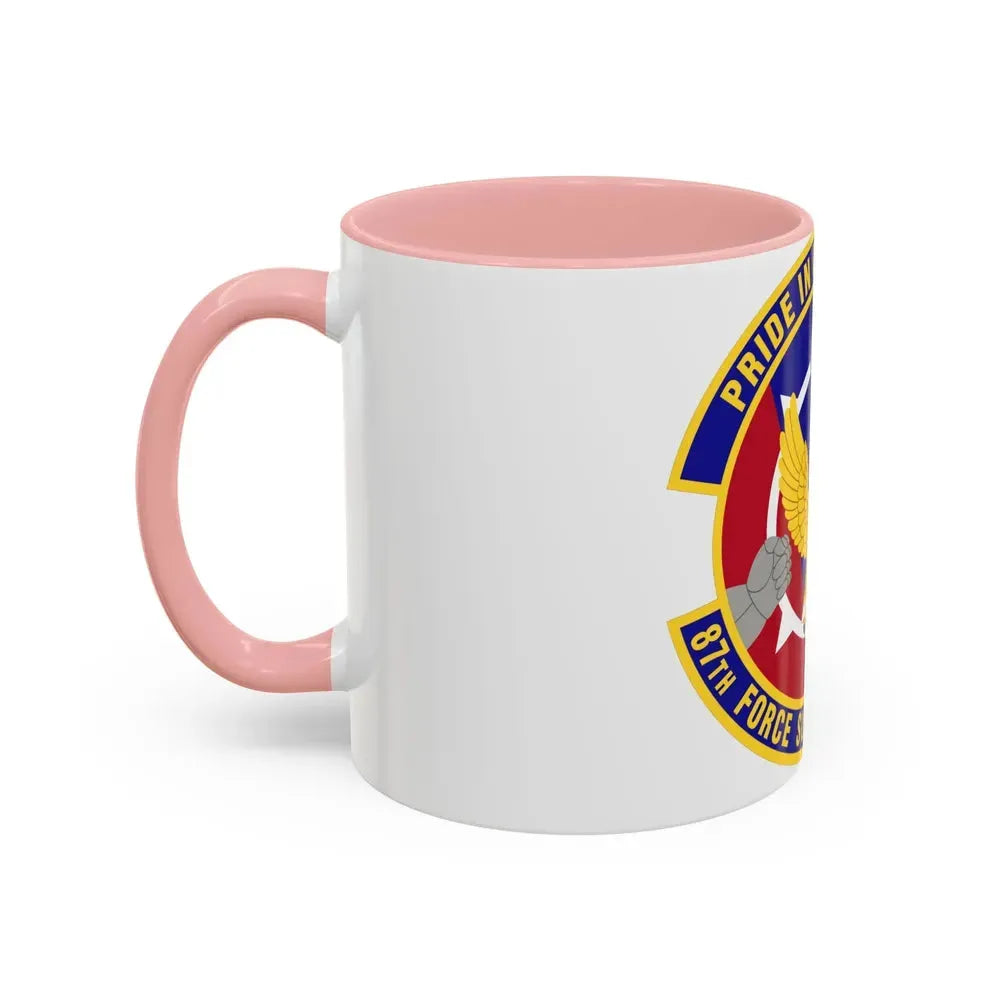 87 Force Support Squadron AMC (U.S. Air Force) Accent Coffee Mug - Go Mug Yourself