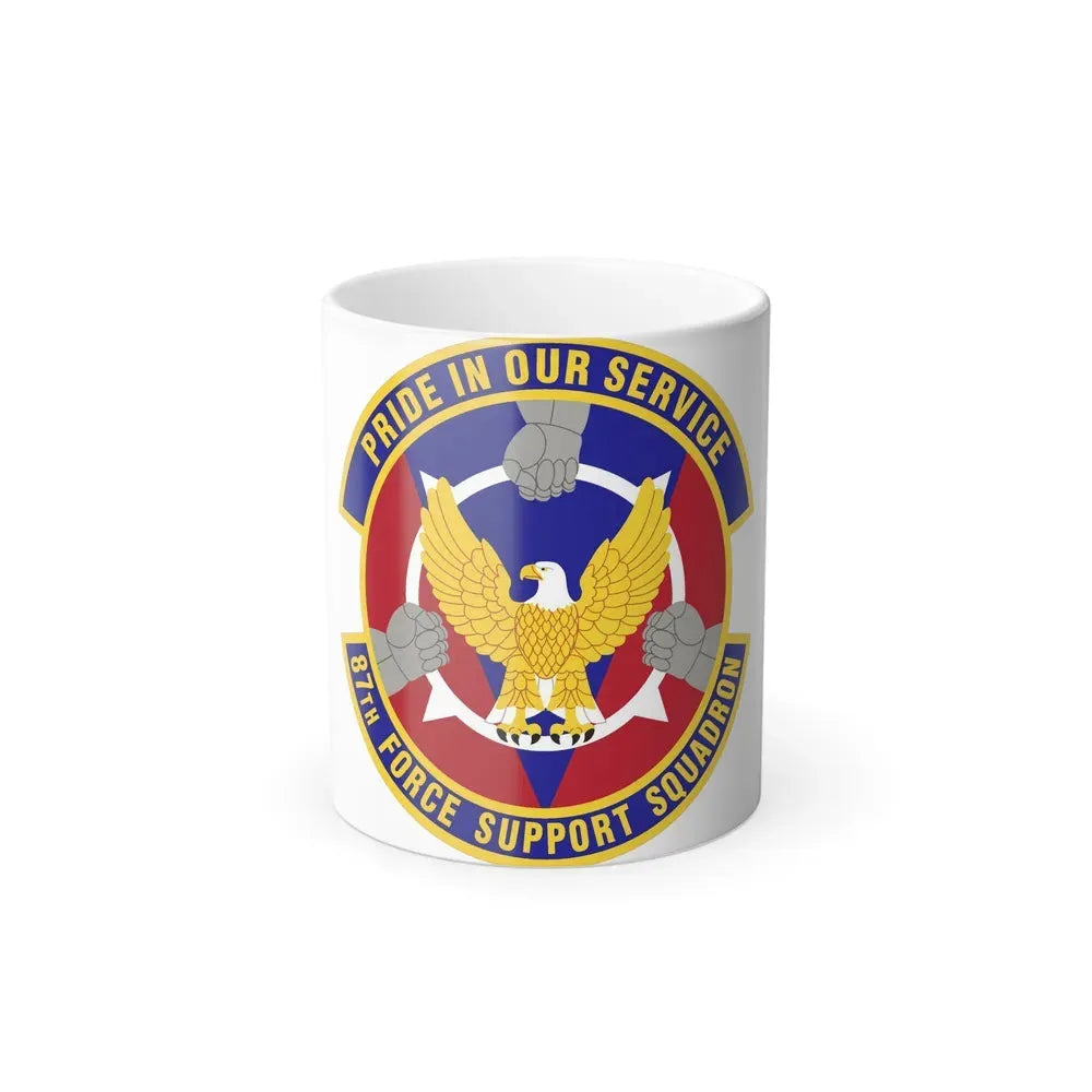 87 Force Support Squadron AMC (U.S. Air Force) Color Changing Mug 11oz - Go Mug Yourself
