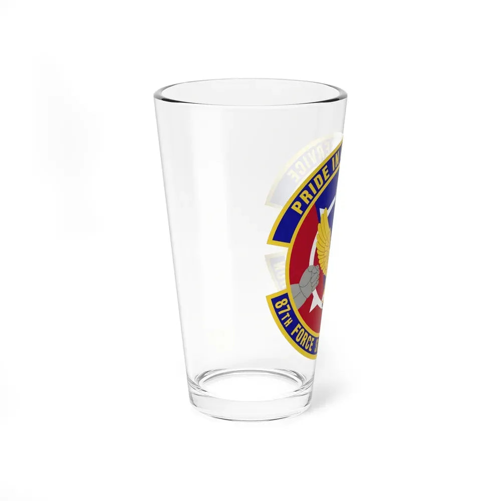 87 Force Support Squadron AMC (U.S. Air Force) Pint Glass 16oz - Go Mug Yourself