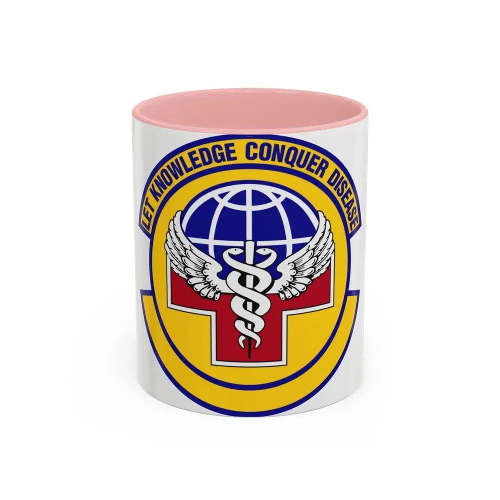 87 Healthcare Operations Squadron AMC (U.S. Air Force) Accent Coffee Mug 11oz Pink - Go Mug Yourself