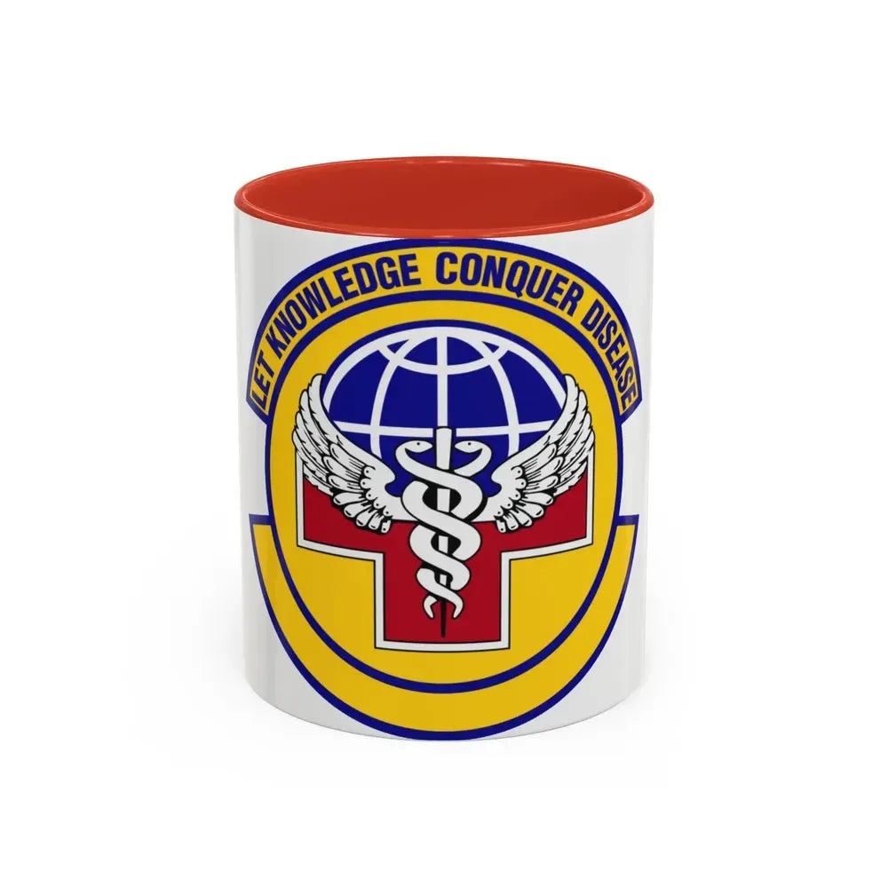 87 Healthcare Operations Squadron AMC (U.S. Air Force) Accent Coffee Mug 11oz Red - Go Mug Yourself