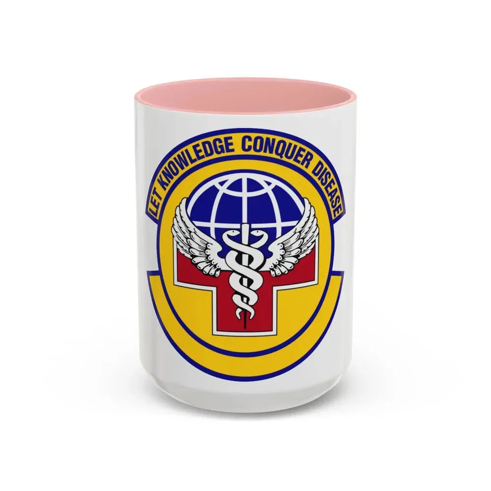 87 Healthcare Operations Squadron AMC (U.S. Air Force) Accent Coffee Mug 15oz Pink - Go Mug Yourself